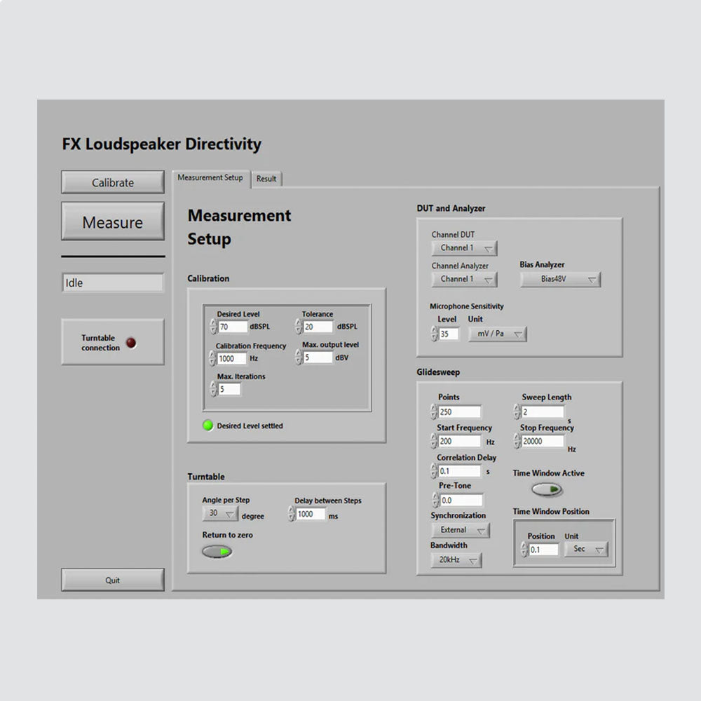 Loudspeaker Directivity Option