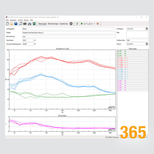 XL2 Sound Insulation Reporter 365